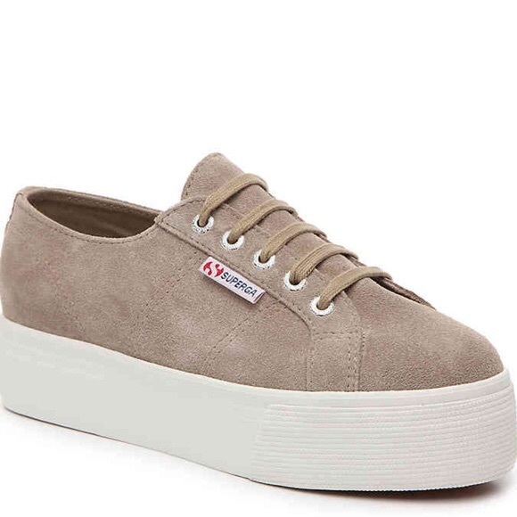 superga platform beige